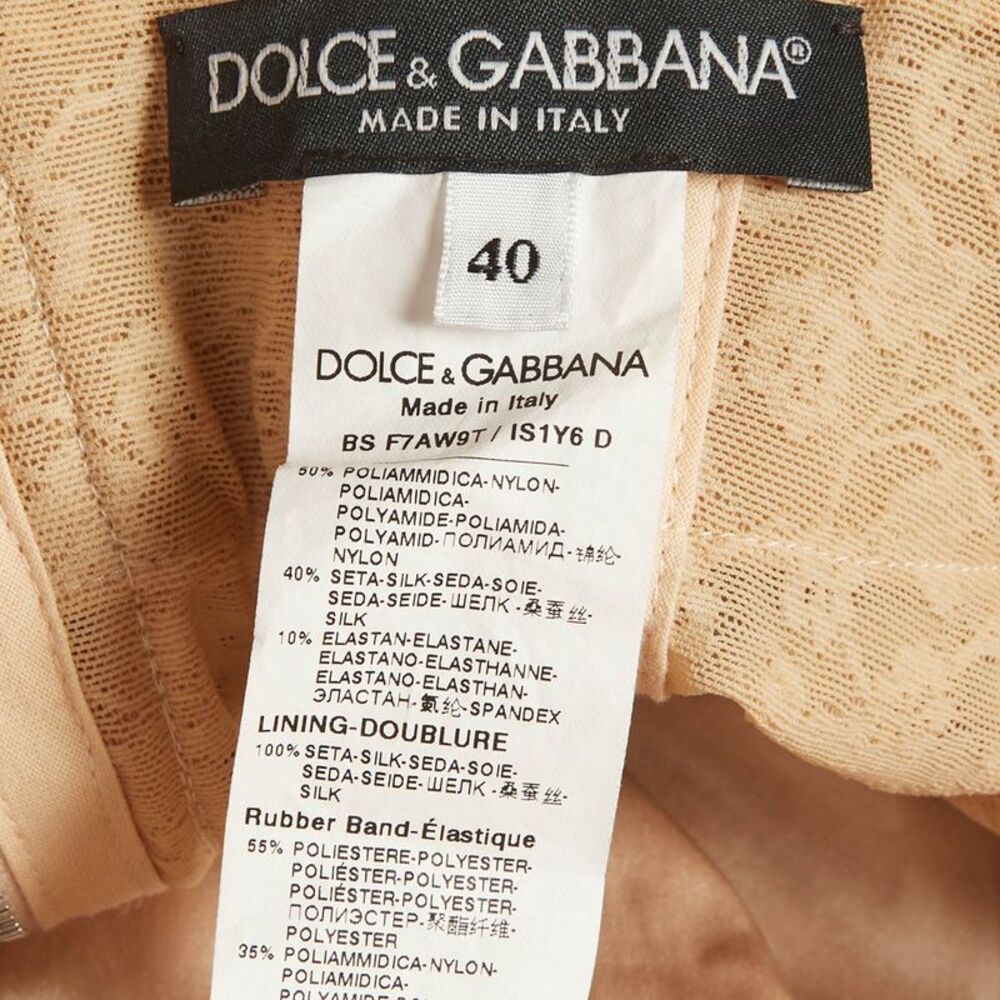 Dolce & Gabbana Multicolor Floral Print Marquisette And Chiffon Corset Top S - Picture 4 of 4